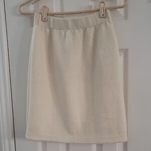 St. John By Marie Gray Sportswear Classic Cream Pencil Skirt Sz 6